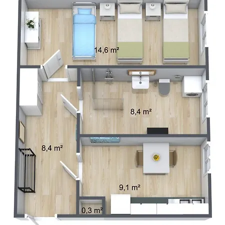 Zollikof Aparts - Sauna & Studioapartments Aparthotel