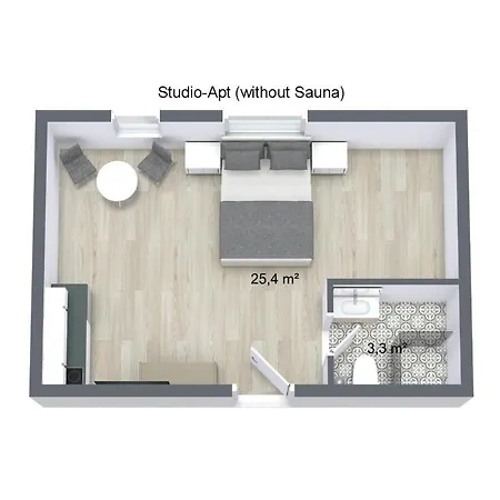 Zollikof Aparts - Sauna & Studioapartments Lipcse